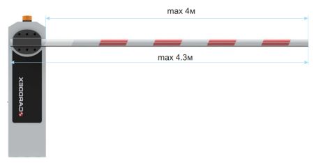 Автоматический шлагбаум Carddex RBM-L Оптимум GSM
