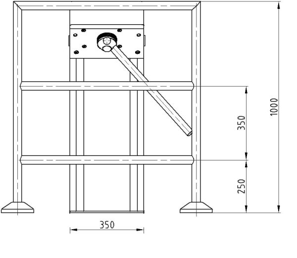 Двухштанговый турникет-трипод Gotschlich Compact Plus 2-Arm из окрашенной стали (6COР2AEB) Двухштанговый турникет-трипод Gotschlich Compact Plus 2-Arm из окрашенной стали (6COР2AEB)