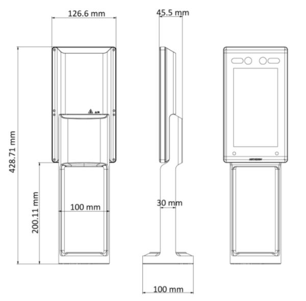 Биометрический терминал доступа HikVision DS-K5671-ZV для установки на турникет Биометрический терминал доступа HikVision DS-K5671-ZV для установки на турникет