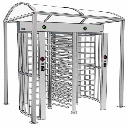 Полноростовой двухпроходной роторный турникет Блокпост РСТ 1200 Полноростовой двухпроходной роторный турникет Блокпост РСТ 1200