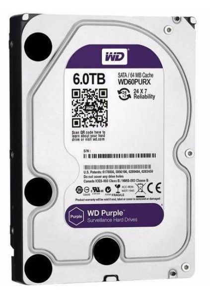 Жесткий диск 6ТБ Western Digital Purple WD60PURZ Жесткий диск 6ТБ Western Digital Purple WD60PURZ