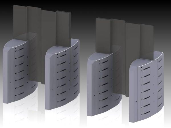 Центральный модуль раздвижного сенсорного турникета Gotschlich Selection Linear DL (550мм, высота 1700мм) (6SLI2DC-17)