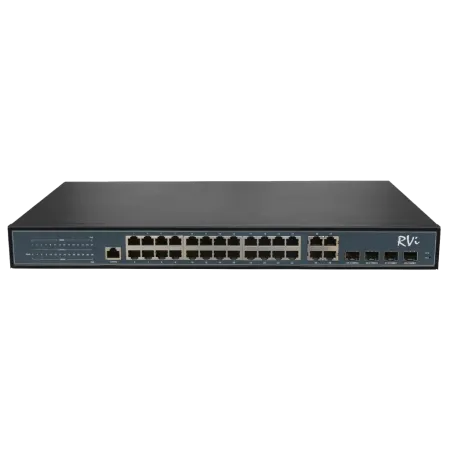 PoE-коммутатор RVi-1NSM24G-4C управляемый L2 сетевой PoE-коммутатор RVi-1NSM24G-4C управляемый L2 сетевой