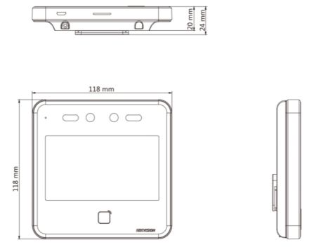 Биометрический терминал доступа HikVision DS-K1T642MW по распознаванию лиц Биометрический терминал доступа HikVision DS-K1T642MW по распознаванию лиц
