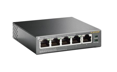 Коммутатор настольный 5-портовый TP-Link TL-SF1005P, с 4 портами PoE
