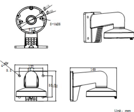 Настенный кронштейн HikVision DS-1272ZJ-110B для купольных камер Настенный кронштейн HikVision DS-1272ZJ-110B для купольных камер