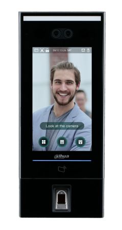 Биометрический терминал доступа AI Dahua DHI-ASI7214X с распознаванием лиц, отпечатков и УРВ Биометрический терминал доступа AI Dahua DHI-ASI7214X с распознаванием лиц, отпечатков и УРВ