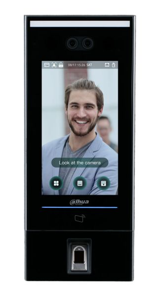 Биометрический терминал доступа AI Dahua DHI-ASI7214X с распознаванием лиц, отпечатков и УРВ Биометрический терминал доступа AI Dahua DHI-ASI7214X с распознаванием лиц, отпечатков и УРВ