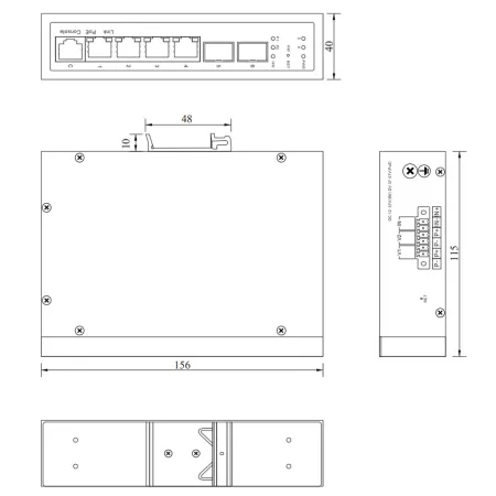 PoE-коммутатор RVi-1NSIM4GP-2S управляемый L2 сетевой PoE-коммутатор RVi-1NSIM4GP-2S управляемый L2 сетевой