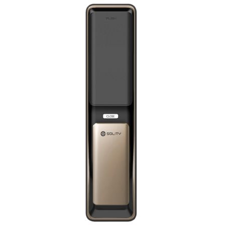Электронный замок биометрический Face ID Solity GP-6000BAK Champagne Gold, распознавание по лицу, двухригельный Электронный замок биометрический Face ID Solity GP-6000BAK Champagne Gold, распознавание по лицу, двухригельный