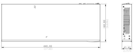 Коммутатор агрегации 28-портовый Dahua DH-AS5500-24GT4XF, управляемый, уровень L3 Коммутатор агрегации 28-портовый Dahua DH-AS5500-24GT4XF, управляемый, уровень L3