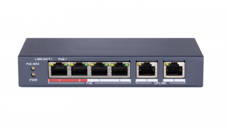 Неуправляемый PoE-коммутатор HiWatch DS-S604P Неуправляемый PoE-коммутатор HiWatch DS-S604P