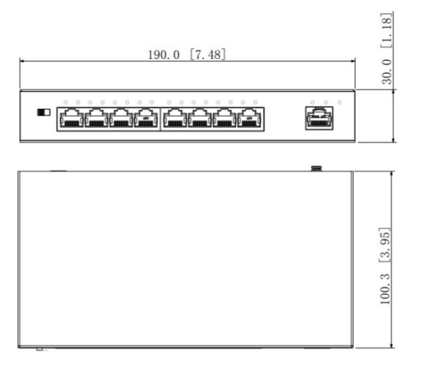 Неуправляемый POE коммутатор 9-портовый Dahua DH-PFS3009-8ET1GT-96 Неуправляемый POE коммутатор 9-портовый Dahua DH-PFS3009-8ET1GT-96