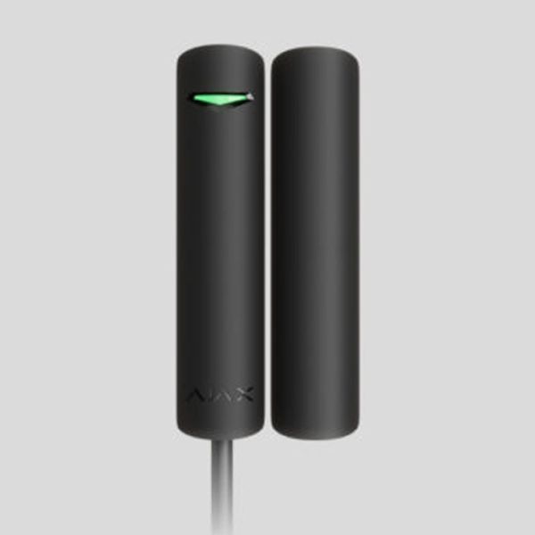 Проводной адресный датчик открытия Ajax DoorProtect Fibra (черный) Проводной адресный датчик открытия Ajax DoorProtect Fibra (черный)