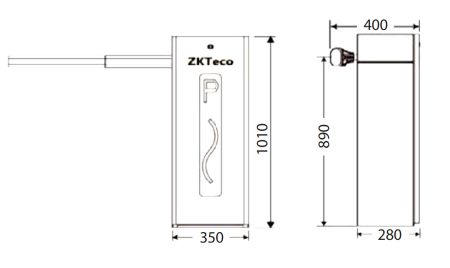 Тумба автоматического шлагбаума ZKTeco CMP200 (без стрелы) Тумба автоматического шлагбаума ZKTeco CMP200 (без стрелы)