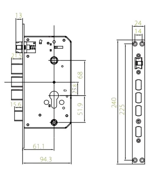 Замок биометрический ZKTeco TL600 с сенсором отпечатков пальцев и Wi-Fi Замок биометрический ZKTeco TL600 с сенсором отпечатков пальцев и Wi-Fi