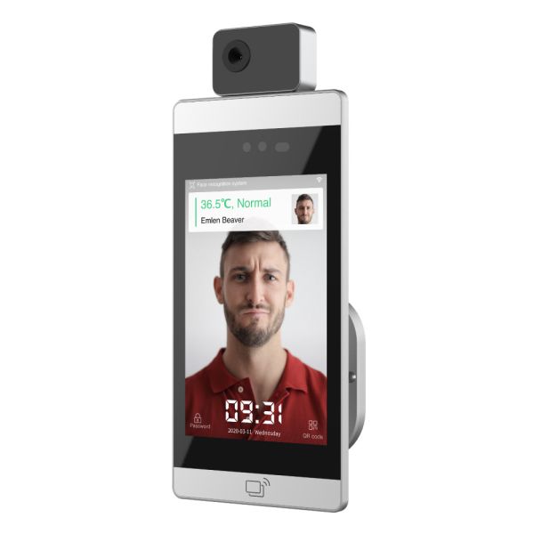 Биометрический терминал распознавания лиц и температуры тела Uface 8-H Temp, настенный Биометрический терминал распознавания лиц и температуры тела Uface 8-H Temp, настенный