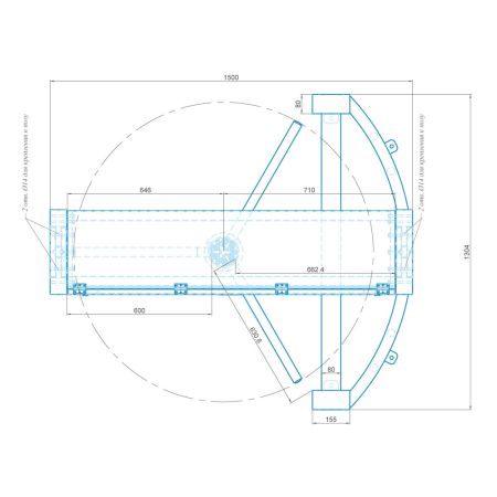 Полноростовой роторный турникет Блокпост Спектр СТ 1 Полноростовой роторный турникет Блокпост Спектр СТ 1