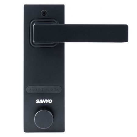 Электронный биометрический замок для двустворчатой двери Sanyo D701 USmart Go с видеонаблюдением, ручка-штанга Электронный биометрический замок для двустворчатой двери Sanyo D701 USmart Go с видеонаблюдением, ручка-штанга