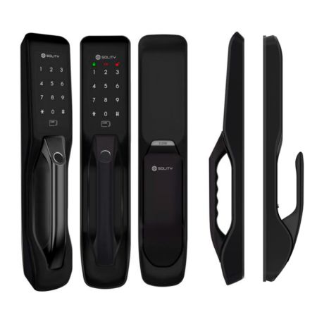 Электронный замок биометрический Solity GP-3000BK Black по отпечатку пальца, трехригельный Электронный замок биометрический Solity GP-3000BK Black по отпечатку пальца, трехригельный