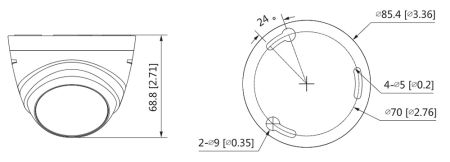 HD-CVI видеокамера 5Мп Dahua DH-HAC-T1A51P-0280B-S2 HD-CVI видеокамера 5Мп Dahua DH-HAC-T1A51P-0280B-S2