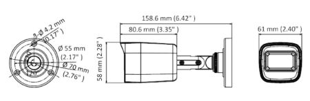 Цилиндрическая 8Мп HD-TVI видеокамера HiWatch DS-T800(B) (2.8 мм) Цилиндрическая 8Мп HD-TVI видеокамера HiWatch DS-T800(B) (2.8 мм)