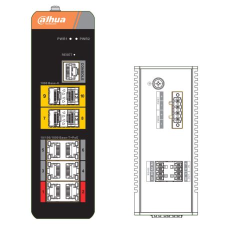 Управляемый 6-портовый промышленный PoE коммутатор Dahua DH-IS4410-6GT-120 Управляемый 6-портовый промышленный PoE коммутатор Dahua DH-IS4410-6GT-120