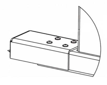 Накладка нижняя PERCo RF01 0-07 для стыковки дополнительной секции ограждения MB-15D Накладка нижняя PERCo RF01 0-07 для стыковки дополнительной секции ограждения MB-15D