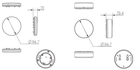 Беспроводной датчик протечки воды Dahua DHI-ARD912-W2(868D) Беспроводной датчик протечки воды Dahua DHI-ARD912-W2(868D)