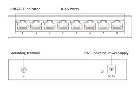 Неуправляемый коммутатор HikVision DS-3E0508-E(B) Неуправляемый коммутатор HikVision DS-3E0508-E(B)