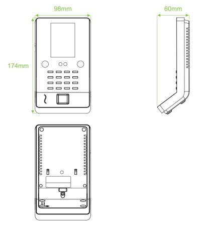 Биометрический терминал учёта рабочего времени ZKTeco MultiBio 600 [EM] [Wi-Fi] по лицу, отпечатку и карте EM-Marine