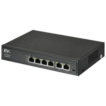 PoE-коммутатор RVi-1NS04F-2T неуправляемый сетевой PoE-коммутатор RVi-1NS04F-2T неуправляемый сетевой