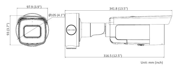 Антивандальная IP-видеокамера 8Мп HikVision DS-2CD3686G2T-IZS(C) (7-35 мм) с моторизированным объективом