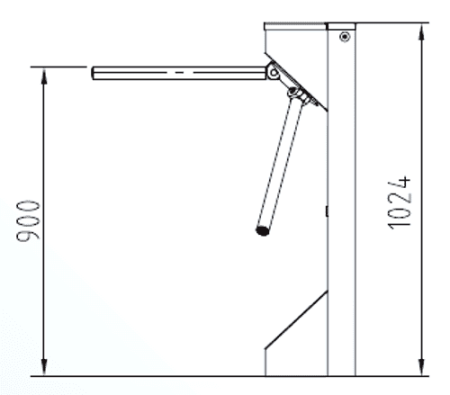 Турникет-трипод dormakaba Kerberos TPB-L07, механизм Тип 1.2 Турникет-трипод dormakaba Kerberos TPB-L07, механизм Тип 1.2