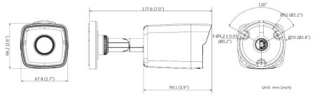Уличная IP-камера 4Мп HiWatch DS-I450M (4 мм) с микрофоном Уличная IP-камера 4Мп HiWatch DS-I450M (4 мм) с микрофоном