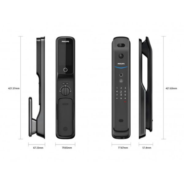 Электронный биометрический замок Philips EasyKey DDL709-FVP-7HWS Face ID с распознаванием лиц Электронный биометрический замок Philips EasyKey DDL709-FVP-7HWS Face ID с распознаванием лиц