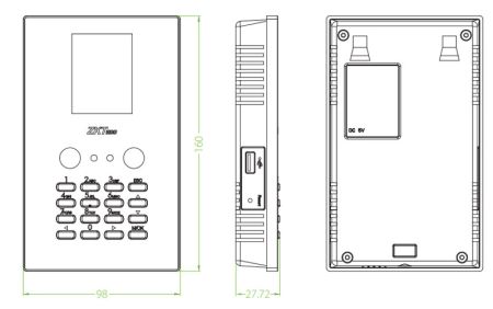 Биометрический терминал учета рабочего времени ZKTeco LFace10 с распознаванием лиц Биометрический терминал учета рабочего времени ZKTeco LFace10 с распознаванием лиц
