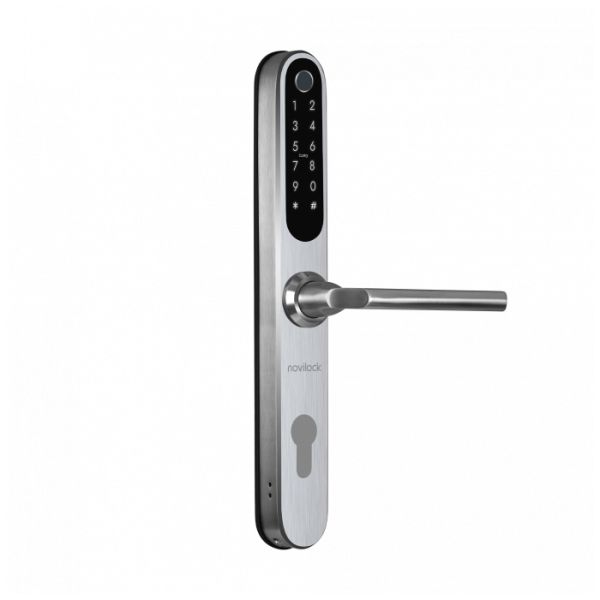 Электронный биометрический замок Novilock Smart Fast v.4237 silver, под DIN цилиндр, IP66 Электронный биометрический замок Novilock Smart Fast v.4237 silver, под DIN цилиндр, IP66