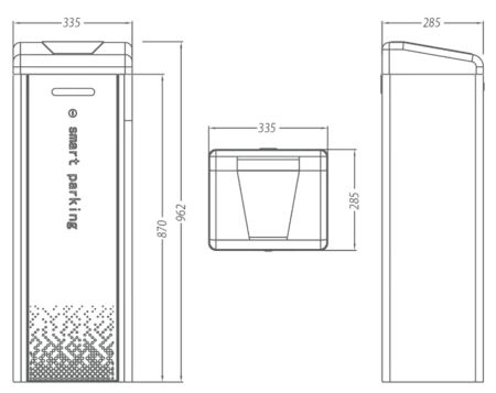 Шлагбаум автоматический HP со стрелой 4 метра Шлагбаум автоматический HP со стрелой 4 метра