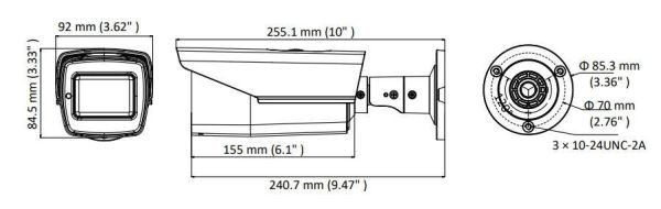 Уличная HD-TVI видеокамера 5Мп HikVision DS-2CE19H8T-AIT3ZF с EXIR-подсветкой до 80м