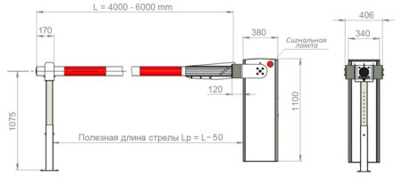 Тумба шлагбаума Фантом F6PGA с обогревателем, для шлагбаума Пром-Гранд-Арктик Тумба шлагбаума Фантом F6PGA с обогревателем, для шлагбаума Пром-Гранд-Арктик