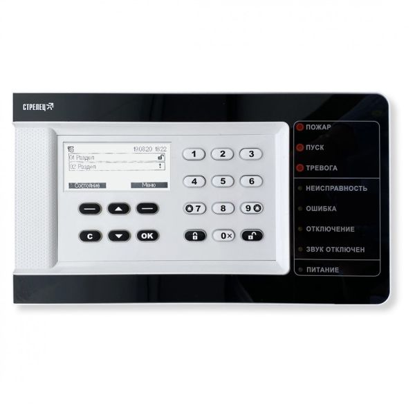 Контроллер Панель-2-ПРО радиоканальных и проводных устройств системы Стрелец-ПРО