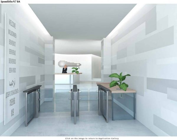 Автоматизированная проходная Gunnebo SpeedStile FLS BA длина 1200 мм