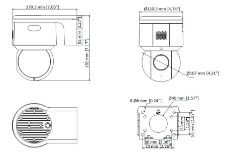 Уличная скоростная поворотная PTZ IP-видеокамера 4Мп HikVision DS-2DE3A404IWG-E c ИК-подсветкой до 50 м Уличная скоростная поворотная PTZ IP-видеокамера 4Мп HikVision DS-2DE3A404IWG-E c ИК-подсветкой до 50 м
