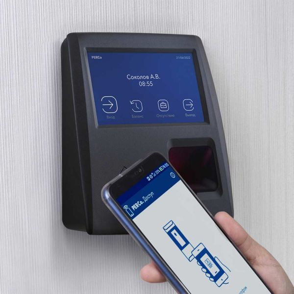 Биометрический терминал учета рабочего времени PERCo CR11.1K с активированным ПО PERCo-WSE и PERCo-WME01 Биометрический терминал учета рабочего времени PERCo CR11.1K с активированным ПО PERCo-WSE и PERCo-WME01