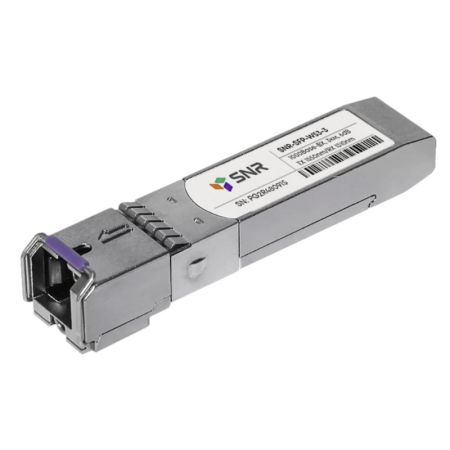 Оптический модуль SFP WDM SNR-SFP-W53-3 дальность до 3км (6dB), 1550нм Оптический модуль SFP WDM SNR-SFP-W53-3 дальность до 3км (6dB), 1550нм