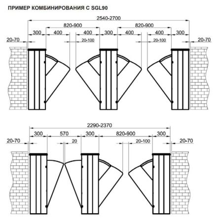 Центральный модуль раздвижного турникета Came Sliding Gate GL90, 900 мм (SGL90C) Центральный модуль раздвижного турникета Came Sliding Gate GL90, 900 мм (SGL90C)