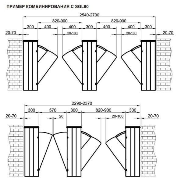 Центральный модуль раздвижного турникета Came Sliding Gate GL90, 900 мм (SGL90C) Центральный модуль раздвижного турникета Came Sliding Gate GL90, 900 мм (SGL90C)