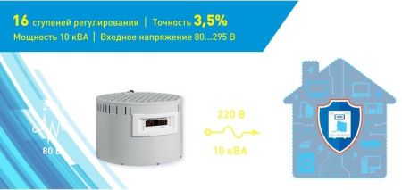 Стабилизатор напряжения SKAT STP 10000 Стабилизатор напряжения SKAT STP 10000