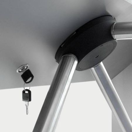 Турникет-трипод тумбовый PERCo-TTD-03.2G из окрашенной стали, темно-серый (с планками) Турникет-трипод тумбовый PERCo-TTD-03.2G из окрашенной стали, темно-серый (с планками)